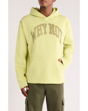 Honor The Gift Why Not Graphic Hoodie - Yellow