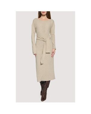 Lost + Wander Sloane Long Sleeve Sweater Dress - Natural