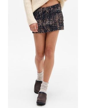 BDG Print Ultra Miniskirt - Black