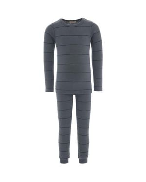 BANBLU Striped Modal Outfit - Blue