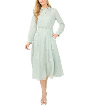 green emerald velvet dress Pale Green Floral Crosshatch A-line Midi Dress | Lorelai