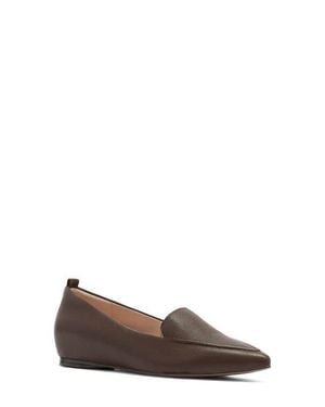 Frankie Briar Leather Skimmer - Brown