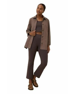 Pact On The Go-To Cropped Bootcut Legging Made With Organic Cotton - Brown