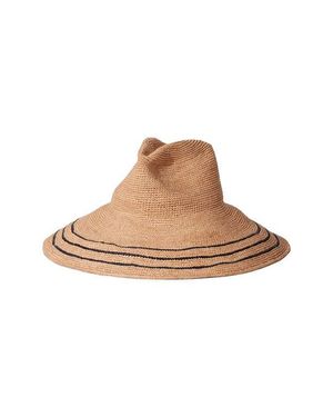 Janessa Leone Waverly Wide Brim Packable Straw Hat - Multicolor