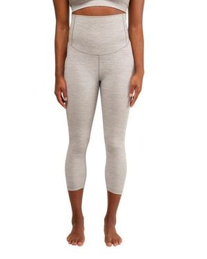 Modern Eternity Maternity Zara Seamless Yoga Maternity Capri - Natural