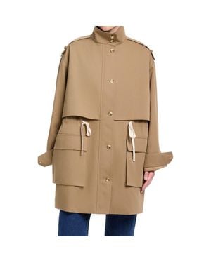 Twp Drawing Conclusions Cotton Coat - Natural