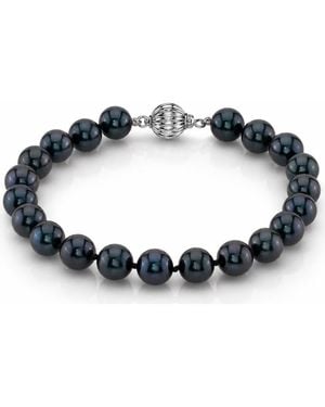 The Pearl Source 7.0-7.5Mm Akoya Pearl Bracelet - Blue
