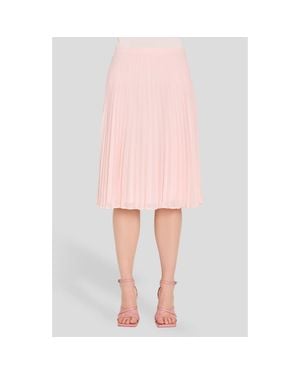 Tahari Pleated Chiffon Skirt - Pink