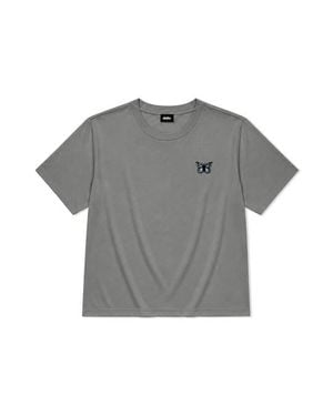 Alix Butterfly Relaxed Midweight Jersey Tee - Gray