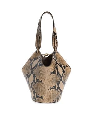 KHAITE Mini Lotus Two-Sided Tote - Metallic