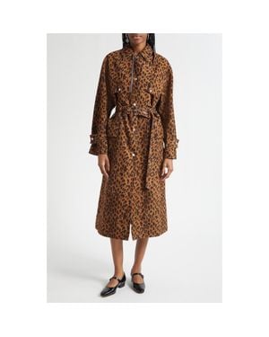 3.1 Phillip Lim Print Trench Coat - Brown