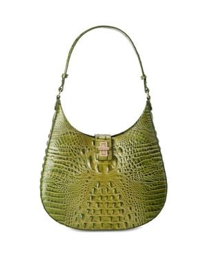 Brahmin Fallon Melbourne Medium Leather Shoulder Bag - Green