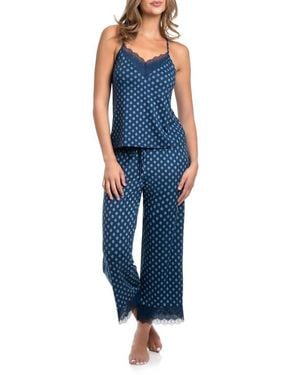 In Bloom Sevilla Cami & Pants Pajama Set - Blue
