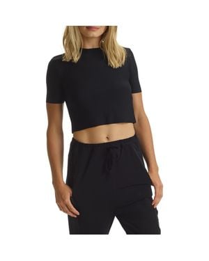 Commando Butter Crop Top - Black