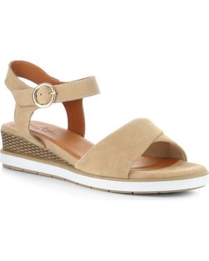 Bos. & Co. Avon Platform Wedge Sandal - Metallic