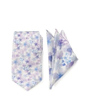Cufflinks Inc. Watercolor Silk Tie & Pocket Square Set - Blue