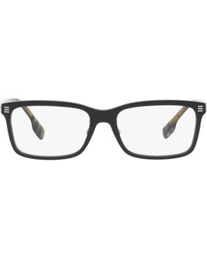 Burberry Foster 54Mm Rectangular Optical Glasses - Black