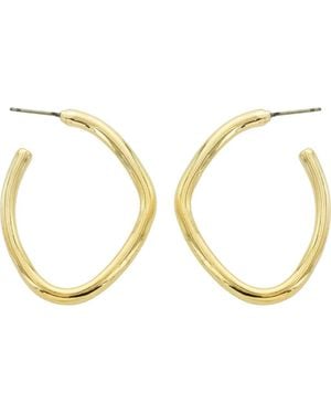 Panacea Organic Hoop Earrings - Metallic