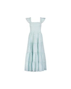 MER ST BARTH Paloma Maxi Dress - Blue