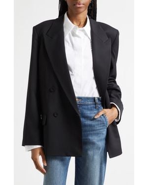 Twp Harper Double Breasted Tuxedo Jacket - Black