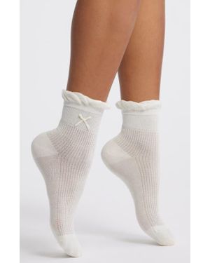 Casa Clara Lily Seamed Socks - Natural