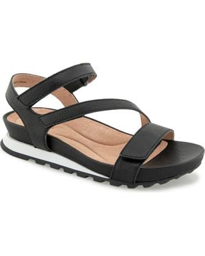 Jambu Liza Casual Wedge Sandal - Black