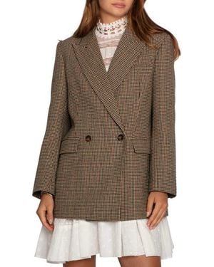 Belle & Bloom Big Brother Talk Double Breasted Blazer - Brown