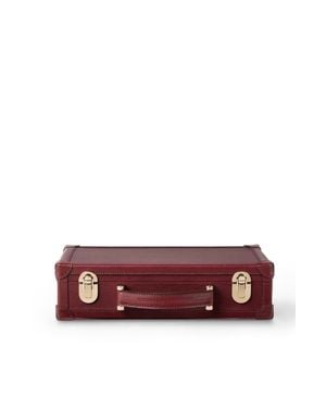 Brunello Cucinelli Calfskin Glasses Organizer - Red