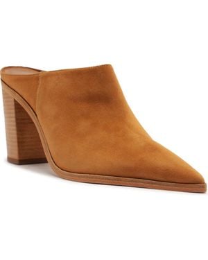 SCHUTZ SHOES Mikki Pointed Toe Mule - Brown