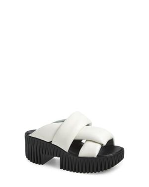 4Ccccees Plia Semo Platform Sandal - White