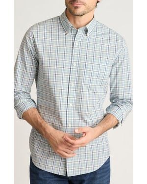 Bonobos Everyday Plaid Cotton Stretch Flannel Button-Down Shirt - Gray