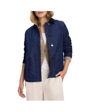 NZ BY NIC & ZOE Denim Trucker Jacket - Blue