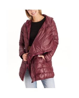 Modern Eternity Maternity Modern Eternity Ashley 3-In-1 Down Lightweight Maternity Jacket - Red