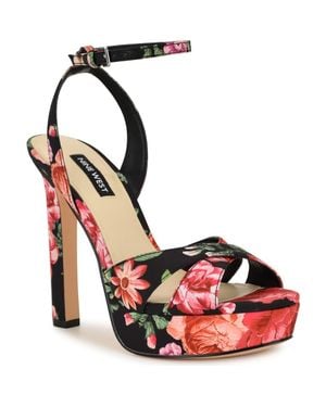 Nine West Wilda Ankle Strap Platform Sandal - Pink