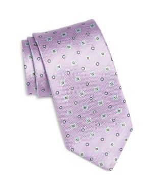 Canali Medallion Silk Tie - Purple