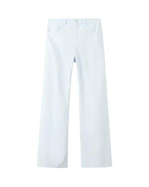 Mango Wide Leg Jeans - Blue