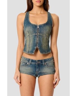 A.Brand Addison Denim Vest - Blue