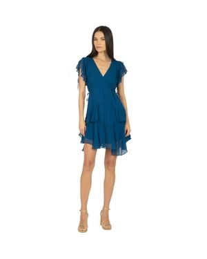 SECRET MISSION Thea Dress - Blue