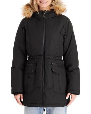 Modern Eternity Maternity Convertible Down 3-In-1 Maternity Jacket - Black