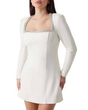 Marciano Frida Long Sleeve Minidress - White