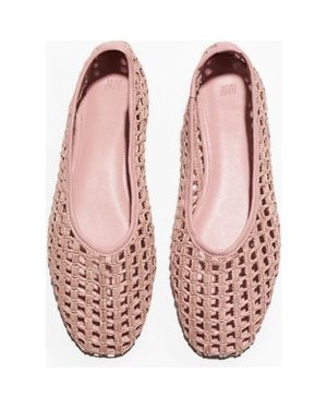 H&M Straw Ballet Flats - Pink