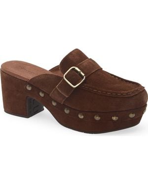 Chocolat Blu Genni Platform Loafer Mule - Brown