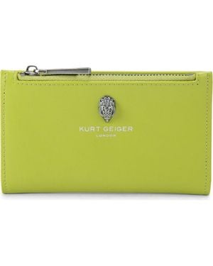 Kurt Geiger Bond Leather Bifold Wallet - Green