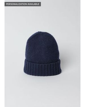 Hat Attack Classic Cashmere Slouch Hat - Blue