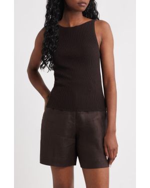 & Other Stories Rib Sweater Tank - Black