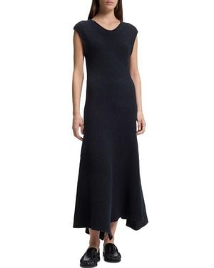 BOSS Forsizia Rib Maxi Sweater Dress - Black
