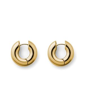 Eliou Chunky Gold-Plated Hoop Earrings - Metallic