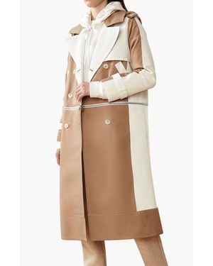 CAALO Water-Resistant Convertible Trench Coat - Natural