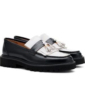 MARC NOLAN Journey Kiltie Fringe Loafer - Black