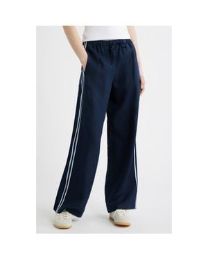 Madewell Pull-On Linen Pants - Blue